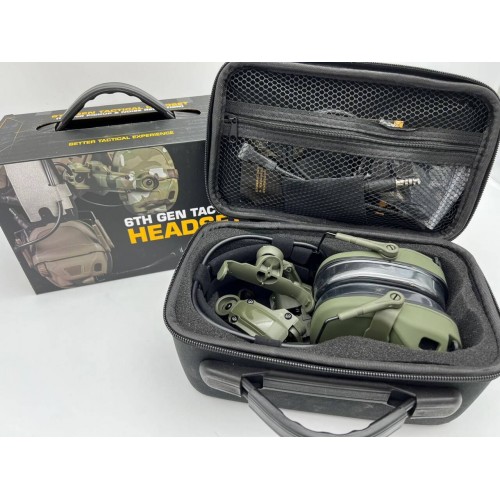 6TH GEN TACTICAL HEADSET тактическая гарнитура, звукосниматель и шумоподавление, активные в Калининграде