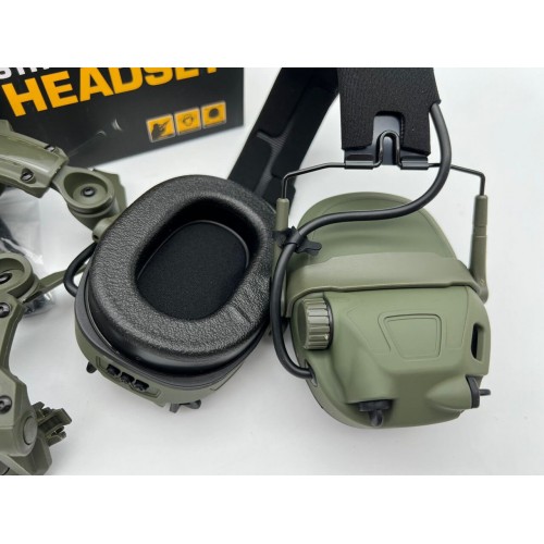 6TH GEN TACTICAL HEADSET тактическая гарнитура, звукосниматель и шумоподавление, активные в Калининграде