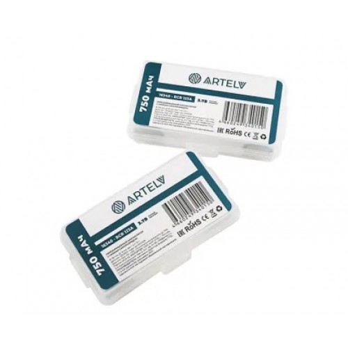 Аккумуляторные батареи RCR123 ARTELV 3.7V Li-Ion 750 mAh в Калининграде