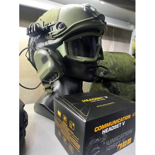 "COMMUNICATION HEADSET V" Активные тактические наушники для стрельбы в Калининграде