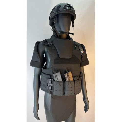 Бронежилет разгрузочный UNIVERSAL ARMOR в Калининграде (СВМПЭ + бронеплиты Бр5 класса) черный