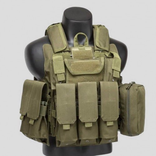 Тактический разгрузочный жилет «5 / пять карманов» с подсумками Tactical Molle Plate Carrier для съемных бронепластин в Калининграде