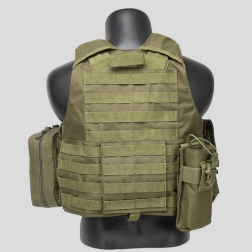 Тактический разгрузочный жилет «5 / пять карманов» с подсумками Tactical Molle Plate Carrier для съемных бронепластин в Калининграде