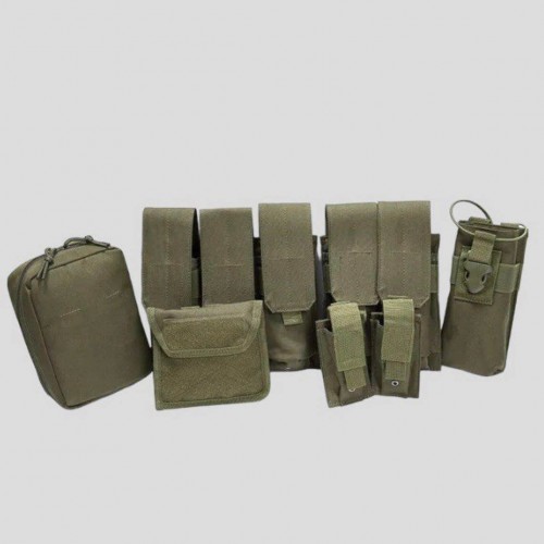 Тактический разгрузочный жилет «5 / пять карманов» с подсумками Tactical Molle Plate Carrier для съемных бронепластин в Калининграде